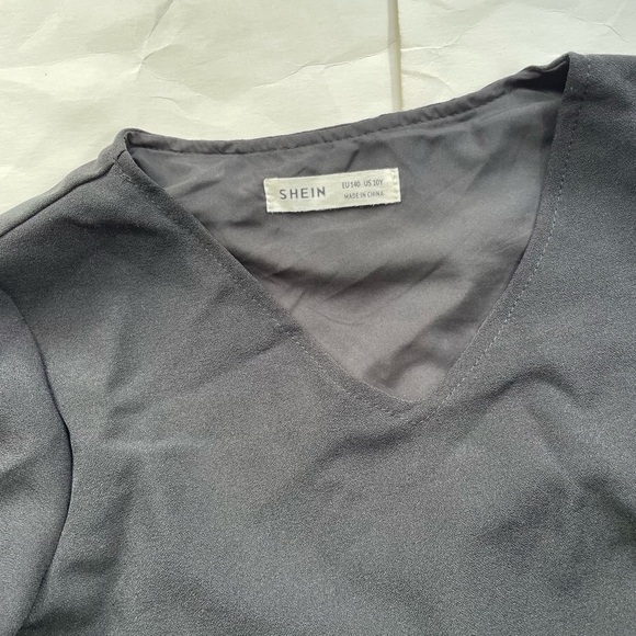 Long Sleeve Girls Dress Sleeve Ruffle Hem Belted SHEIN Medium - Picture 4 of 7